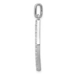 14k White Gold 1/2 carat Lab Grown Diamond VS/SI+ G+ Complete Fashion Geometric Pendant - Image 2