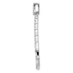 14k White Gold 1/2 carat Diamond Teardrop Pendant - Image 2