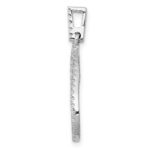 14k White Gold 1/4 carat Diamond Teardrop Pendant - Image 2