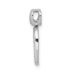 14k White Gold 1/4 carat Diamond Fancy Square Pendant - Image 2