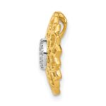 14k 1/20 carat Diamond Sahasrara/Crown Chakra Chain Slide - Image 2