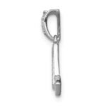 14k White Gold Diamond Scorpio Zodiac Pendant - Image 2