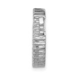 14k White Gold 1/3 carat Lab Grown Diamond VS/SI+ G+ Circle Chain Slide Pendant - Image 2