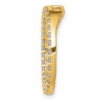 14k Polished 1/2 carat Diamond Circle Chain Slide - Image 2