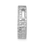 14k White Gold 1/2 carat Lab Grown Diamond VS/SI+ G+ Circle Chain Slide Pendant - Image 2