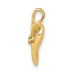 14k .01 carat AA Diamond Heart Pendant - Image 2