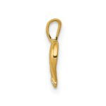 14k .01 carat Diamond Heart Pendant - Image 2