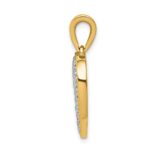 14k 1/3 carat Diamond Heart Pendant - Image 2