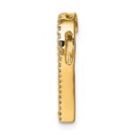14k 1/6 carat Diamond Heart Chain Slide - Image 2