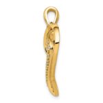 14k 1/10 carat Diamond Fancy Heart Pendant - Image 2