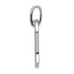 14k White Gold 1/6 carat Diamond Heart Pendant - Image 2