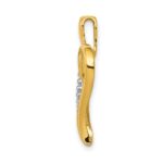 14k 1/10 carat Diamond Heart Pendant - Image 2