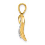 14k 1/10 carat Diamond Heart Pendant - Image 2