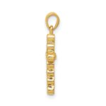 10K Polished 1/10ct. Diamond Cross Pendant - Image 2