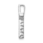 10K White Gold Diamond Cross Slide Pendant - Image 2