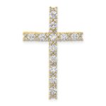 10k 1 carat Lab Grown Diamond VS/SI+ G+ Complete Cross Chain Slide Pendant