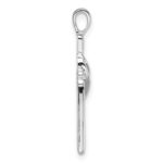 10K White Gold Cross Pendant Mounting - Image 2
