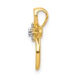 10K Diamond Cross Slide Pendant - Image 2