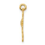 14k Small .01 carat Diamond Cross Charm - Image 2