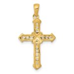 14k 1/5 carat Diamond Passion Cross Pendant - Image 3