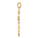 10K 1/10ct. Diamond Cross Pendant - Image 2