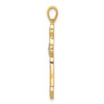 14k 1/10 carat Lab Grown Diamond VS/SI+ G+ Complete Cross Pendant - Image 2