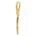 14k 1/15 carat Diamond Cross Chain Slide - Image 2