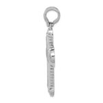 14k White Gold 7/8 carat Diamond Cross Pendant - Image 2