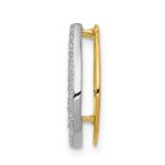 14k 1/6 carat Diamond Horseshoe Chain Slide - Image 2