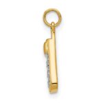 14k Diamond Cell Phone Charm - Image 2