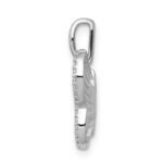 14k White Gold 1/5 carat Diamond Butterfly Pendant - Image 2