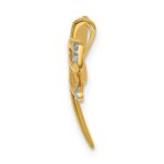 10k Diamond w/Rhodium Accent Dragonfly Chain Slide - Image 2