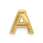 10K  Diamond Letter A Initial Charm - Image 3