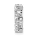 14K  White Gold Diamond Letter E Initial Charm - Image 2