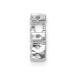 14K  White Gold Diamond Letter F Initial Charm - Image 2