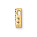 10K  Diamond Letter H Initial Charm - Image 2