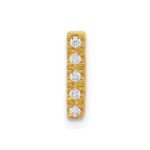10K  Diamond Letter I Initial Charm