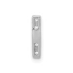 14K  White Gold Diamond Letter I Initial Charm - Image 3