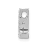14K  White Gold Diamond Letter L Initial Charm - Image 2