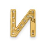 10K  Diamond Letter N Initial Charm - Image 3