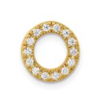 10K  Diamond Letter O Initial Charm
