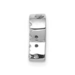 14K  White Gold Diamond Letter R Initial Charm - Image 2