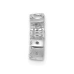 14K  White Gold Diamond Letter S Initial Charm - Image 2