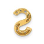 14K  Diamond Letter S Initial Charm - Image 3
