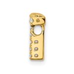 14K  Diamond Letter T Initial Charm - Image 2