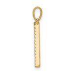14K Diamond Letter A Initial Pendant - Image 2