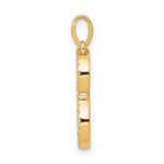 14K Diamond Letter B Initial Pendant - Image 2
