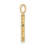 14K Diamond Letter E Initial Pendant - Image 2