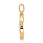 14K Diamond Letter G Initial Pendant - Image 2