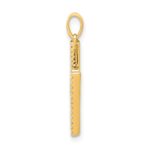 14K Diamond Letter H Initial Pendant - Image 2